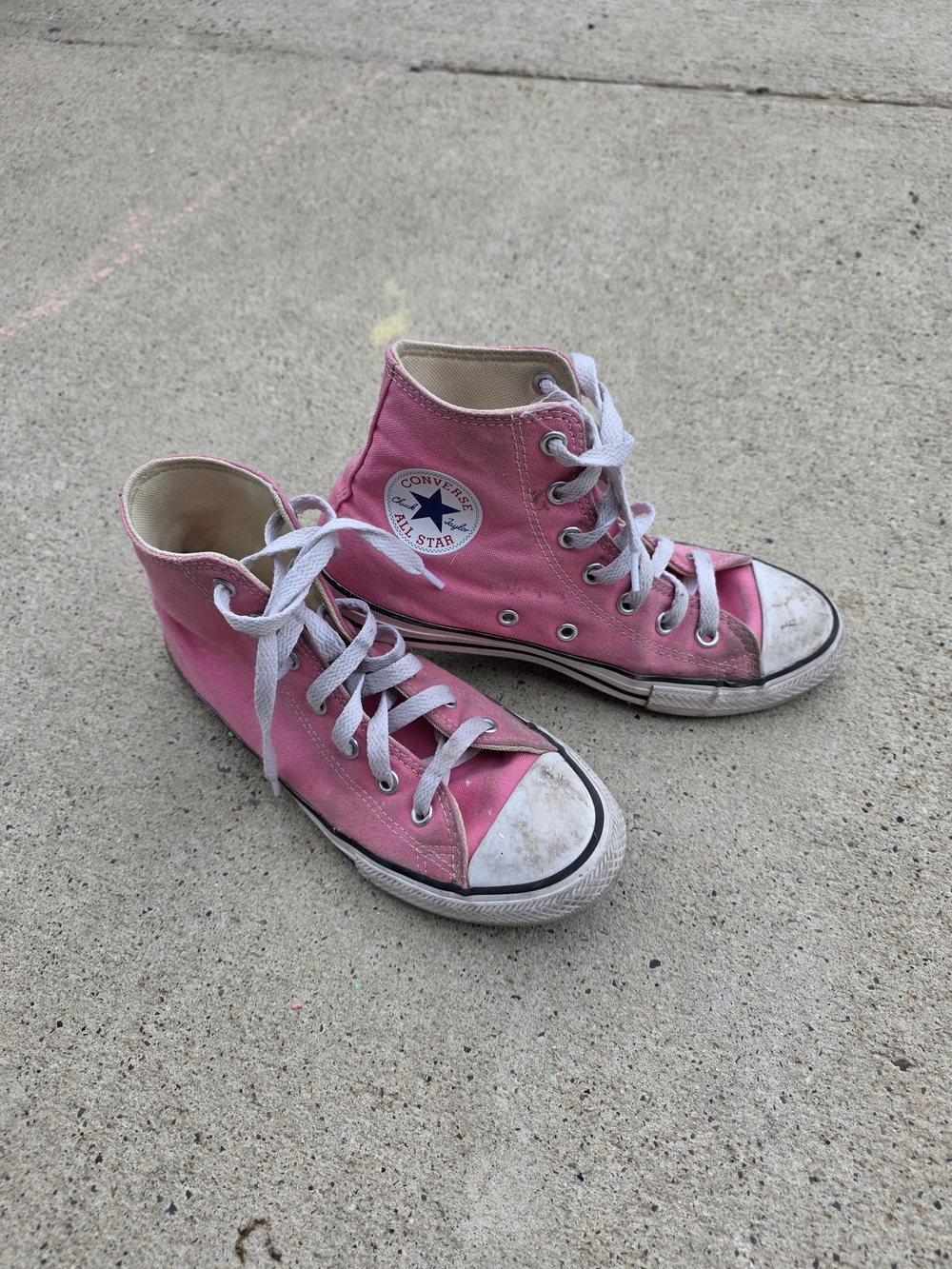 Converse Pink High Top Kids Sneakers